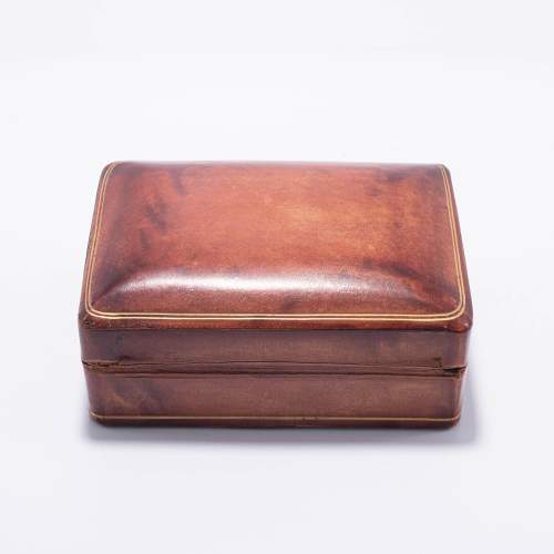 Lovely Vintage Italian Gilt Tooled Leather Box image-4