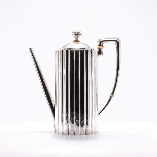 Beautiful Vintage Austrian Silver Art Deco Coffee Pot image-1