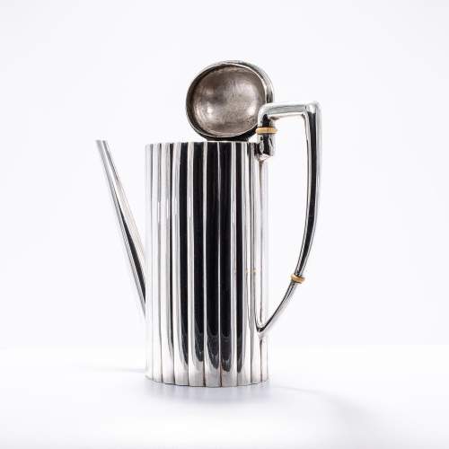 Beautiful Vintage Austrian Silver Art Deco Coffee Pot image-4