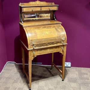 Edwardian Rosewood and Marquetry Ladies Desk