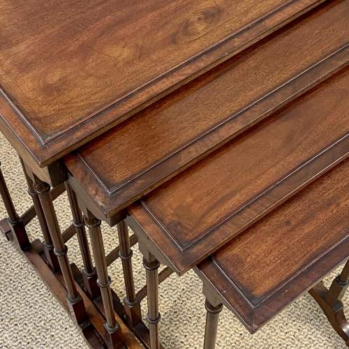 Early 20th Century Nest of Four Mahogany Tables image-2
