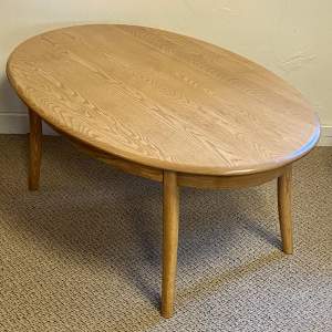 Ercol Blonde Elm Oval Coffee Table