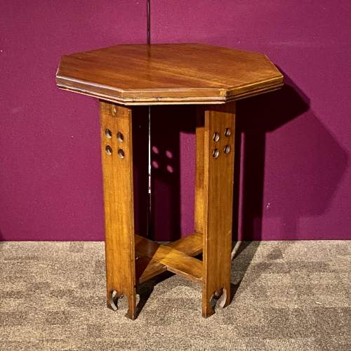 An Octagonal Arts & Craft Side Table image-2