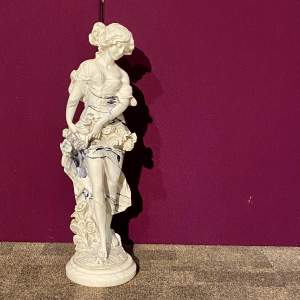 Large Lady Porcelain Figurine