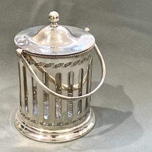 Early 20th Century Silver Plated Biscuit Barrel