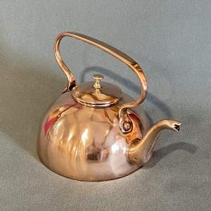 Unusual Shaped Victorian Copper Kettle
