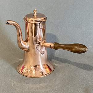 Rare Size Georgian Copper Coffee Pot