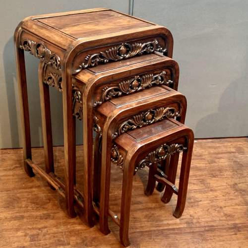 Early 20th Century Hardwood Quartetto Nest of Tables image-1