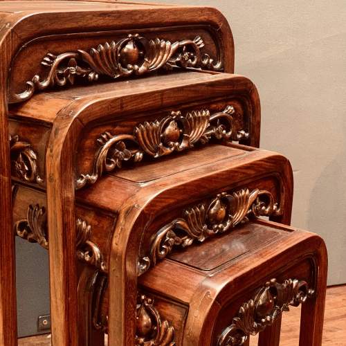 Early 20th Century Hardwood Quartetto Nest of Tables image-2