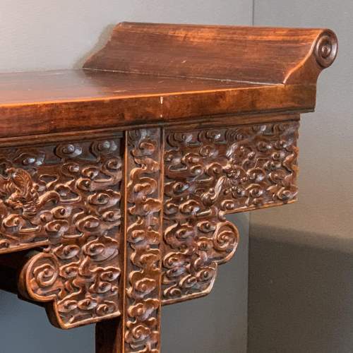20th Century Carved Chinese Altar Table image-2