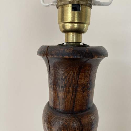 Victorian Medium Oak Barley Twist Standard Lamp image-5