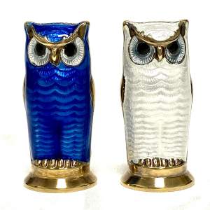 David Anderson Novelty Owl Salt and Pepper Shakers