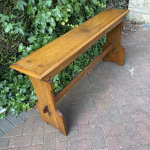 A Good Solid Oak Bench Seat