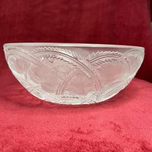 Lalique Pinsons Finches Pattern Bowl