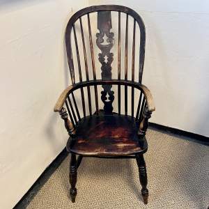 Ash and Elm Windsor High Back Chair