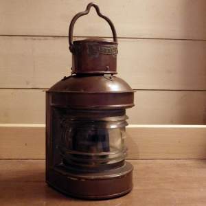 Davey of London Patinated Copper Small Masthead Ships Lamp