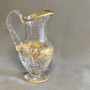 St Louis Crystal Trianon Gold Jug