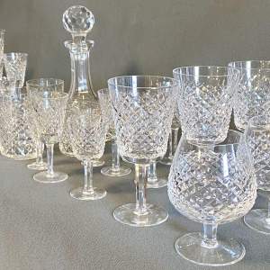 Thirty Seven Piece Suite of Waterford Alana Glass