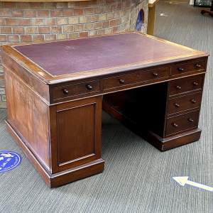 Victorian Mahogany Partners Desk