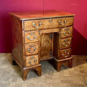 Unusual 18th Century George II Mahogany Kneehole Desk