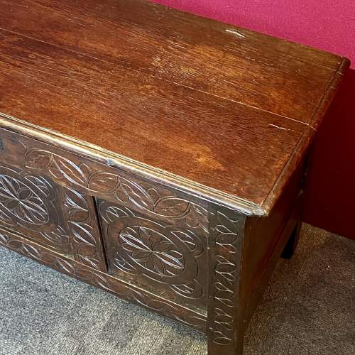Charles II West Country Oak Coffer image-2