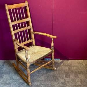 Early 19th Century Spindle Back Windsor Rocking Chair