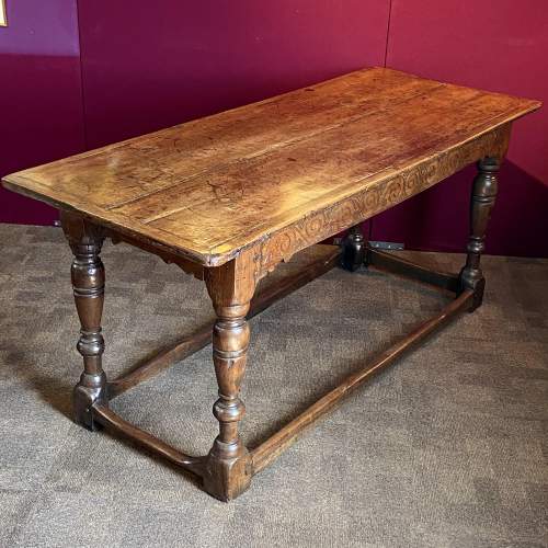 Rare Jacobean Early 17th Century Oak Serving Table image-1