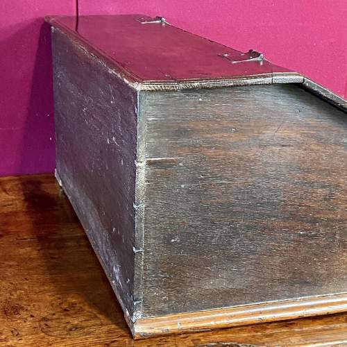 17th Century Charles II Oak Deed Box image-6