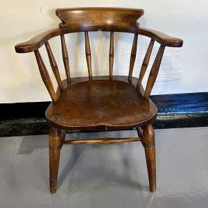 19th Century Ash & Elm Captains Chair