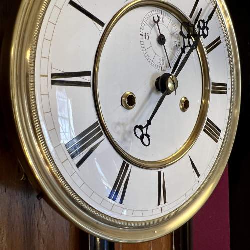 Slim Victorian 8 Day Double Weight Vienna Wall Clock image-2