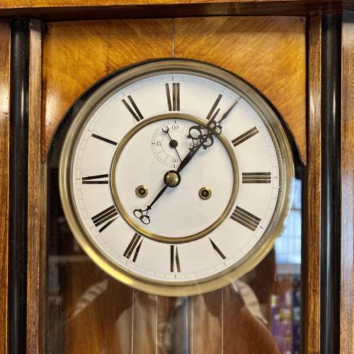 Slim Victorian 8 Day Double Weight Vienna Wall Clock image-3