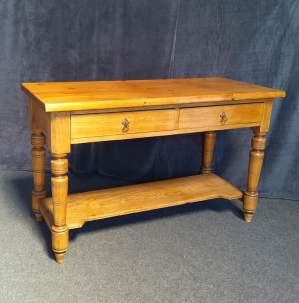 Vintage Drawer Pine Console Table