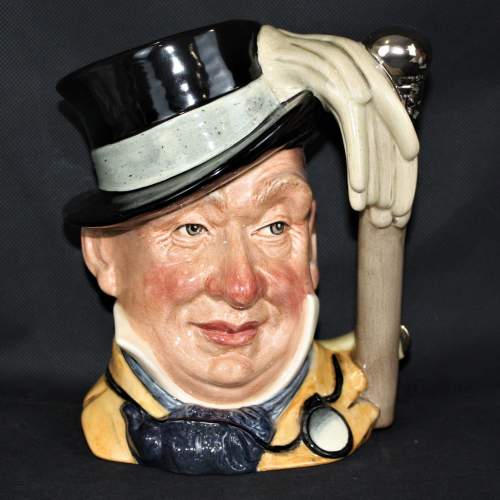 Rare Royal Doulton Hand Painted Character Jug Mr Micawber image-1
