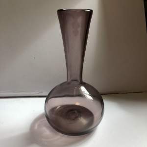 Mid Century Modern Hand Blown Bud Vase by Rainbow Glass Company