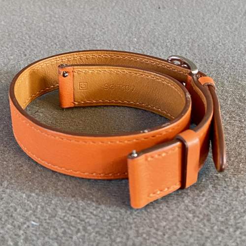 Hermes H Leather Watch Strap image-6