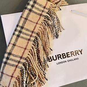 Burberry Merino Wool and Cashmere Tassel Scarf