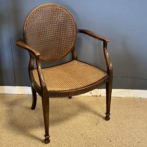 Regency Mahogany and Cane Chair