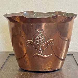 Joseph Sankey and Sons Arts and Crafts Copper Jardiniere