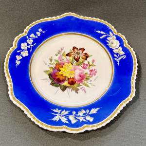 19th Century Chamberlain Worcester Dessert Plate