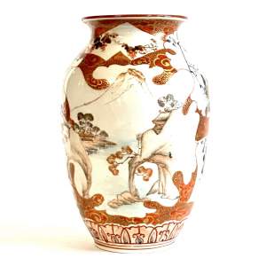 Japanese Kutani Porcelain Vase
