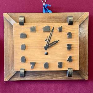 Rare Jaz Art Deco Mechanical Wall Clock