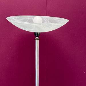 Art Deco Chrome Uplighter Standard Lamp