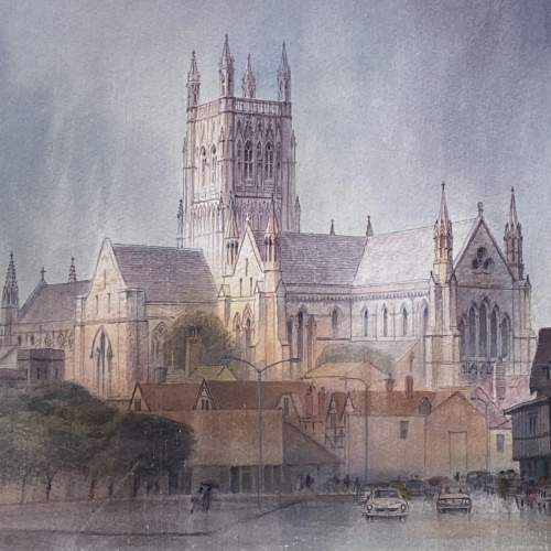 Kenneth Jack Watercolour Painting of Worcester image-2