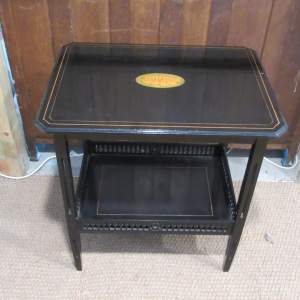 Antique Victorian Aesthetic Movement Ebonised Occasional Table