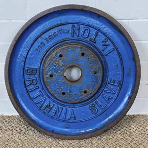 Vintage Cast Iron Brittania Slave Pot Hauler Wheel