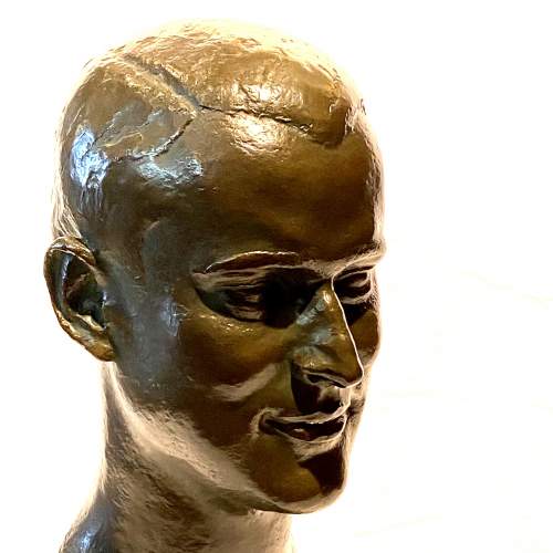 20th Century Signed Bronze Bust of a Man - Pastori Foundry image-2
