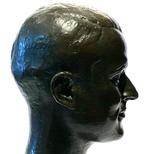 20th Century Signed Bronze Bust of a Man - Pastori Foundry image-5