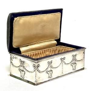 Edwardian Silver Ring Box