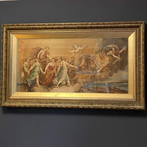 Late 19th Century Pastel and Watercolour of The Race of Phaeton image-1