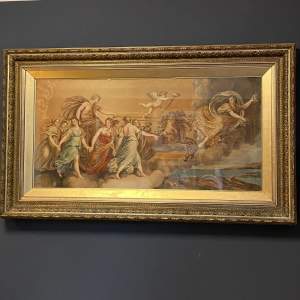 Late 19th Century Pastel and Watercolour of The Race of Phaeton